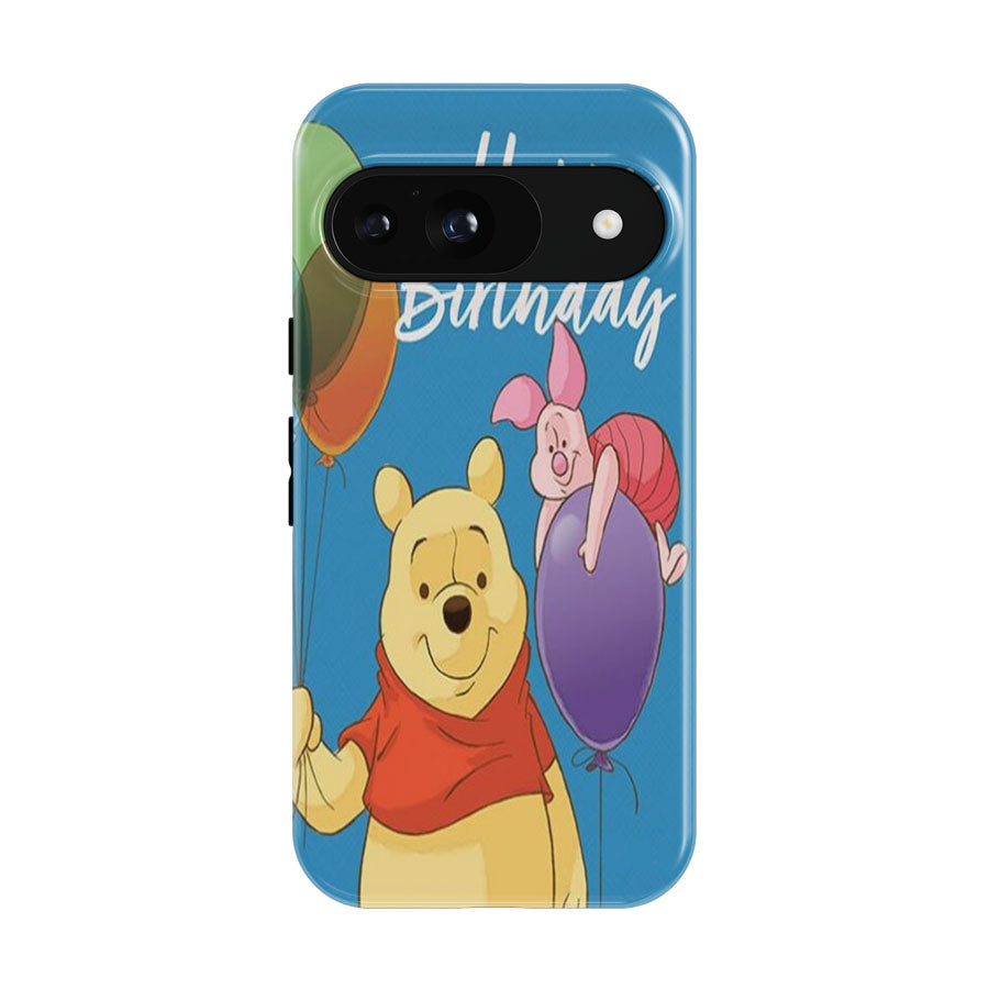 Happy Birthday Balloons Pooh & Piglet Google Pixel 9 | 10 Pro Case