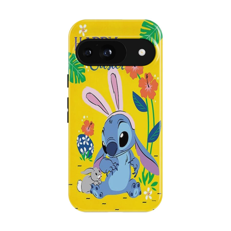Happy Easter Stitch Google Pixel 9 | 10 Pro Case