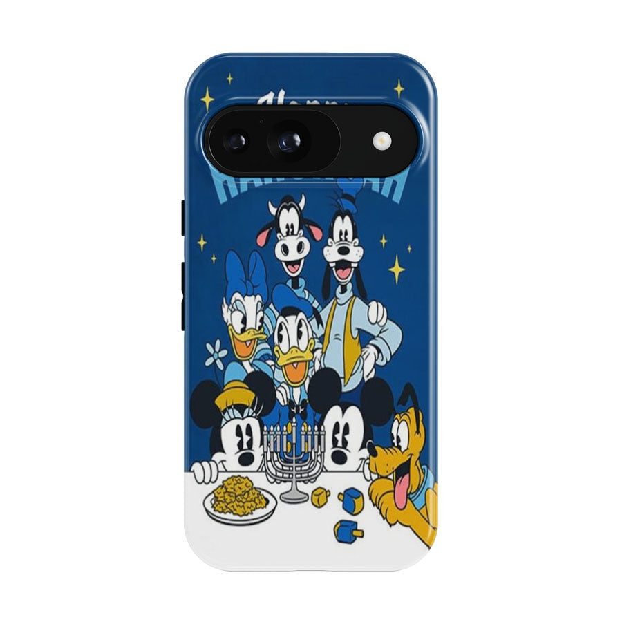 Happy Hanukkah Disney Gang Google Pixel 9 | 10 Pro Case
