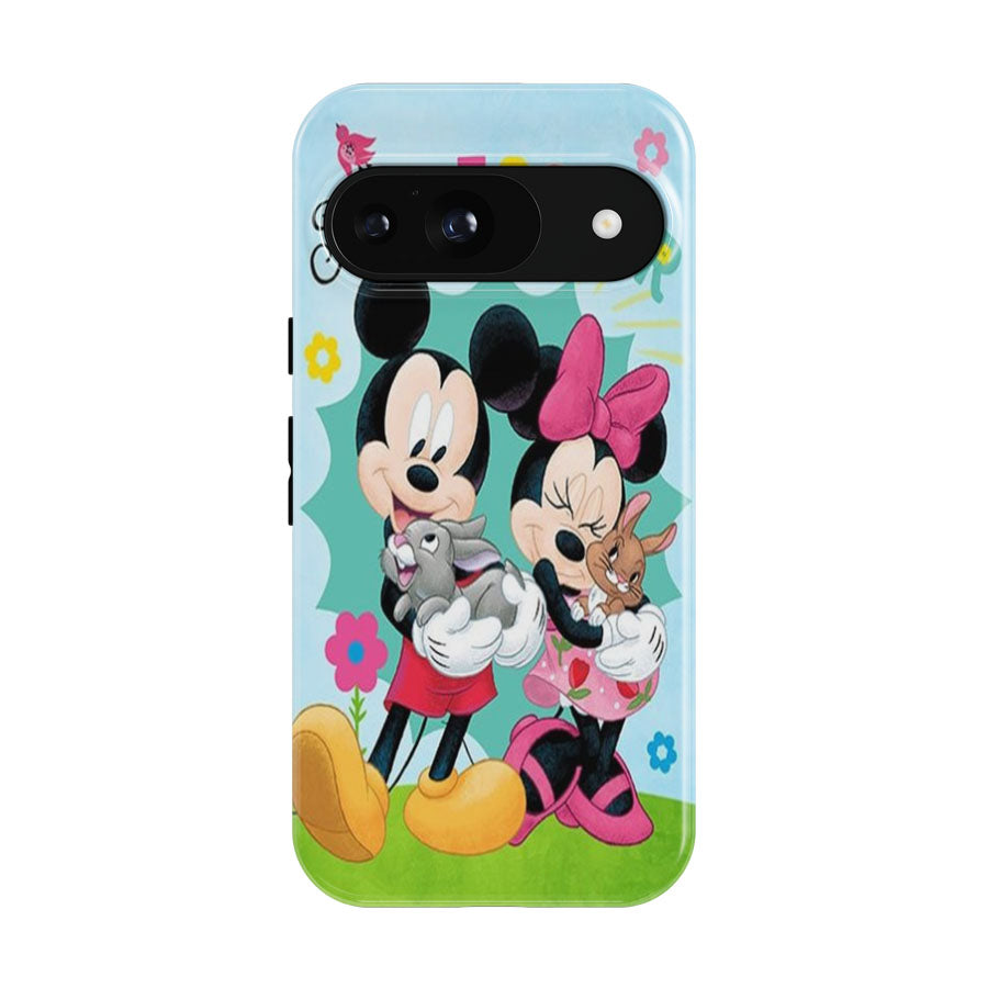 Hello Easter Mickey And Minnie Google Pixel 9 | 10 Pro Case