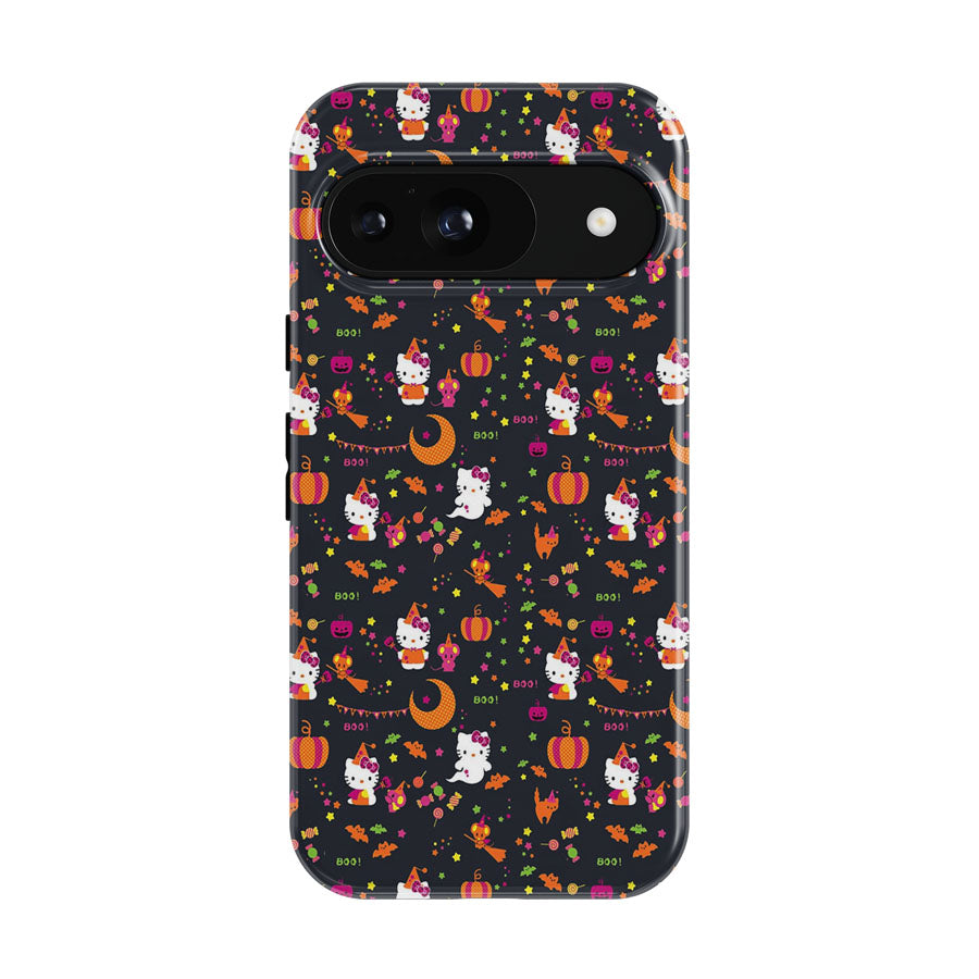 Hello Kitty Halloween Pattern Google Pixel 9 | 10 Pro Case