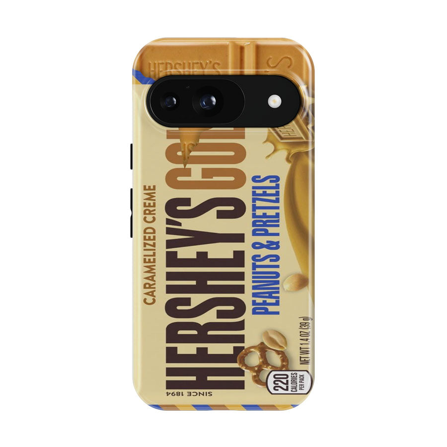 Hershey Gold Peanuts Pretzels Chocolate Candy Bar Google Pixel 9 | 10 Pro Case