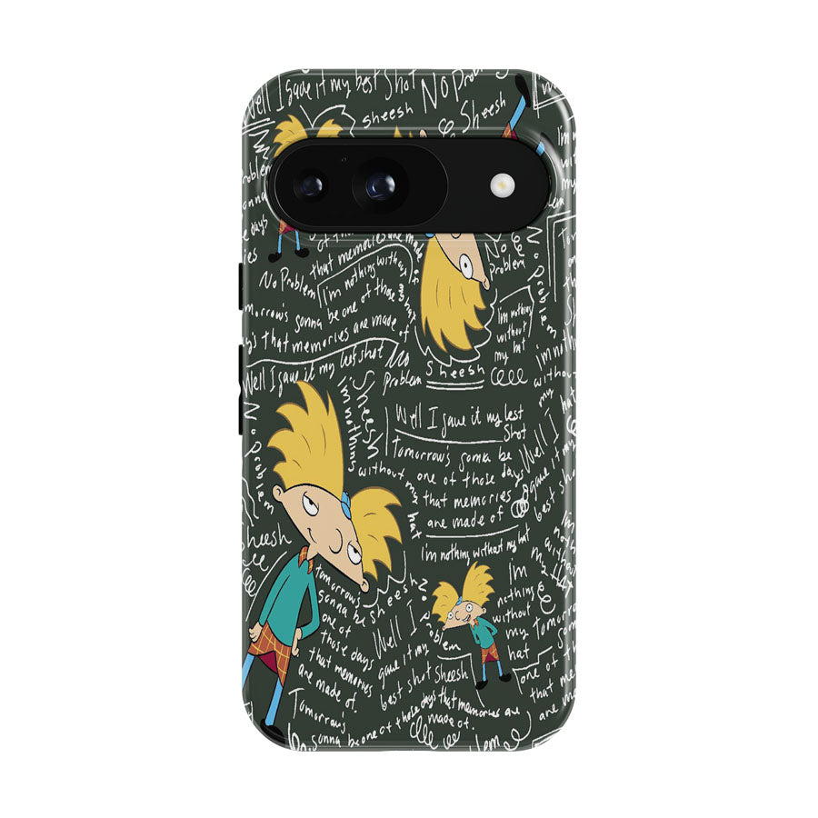 Hey Arnold Quotes Board Google Pixel 9 | 10 Pro Case