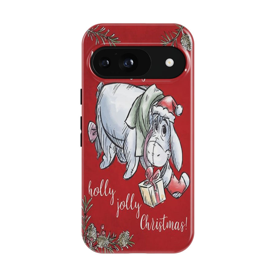 Holly Jolly Christmas Eeyore Google Pixel 9 | 10 Pro Case