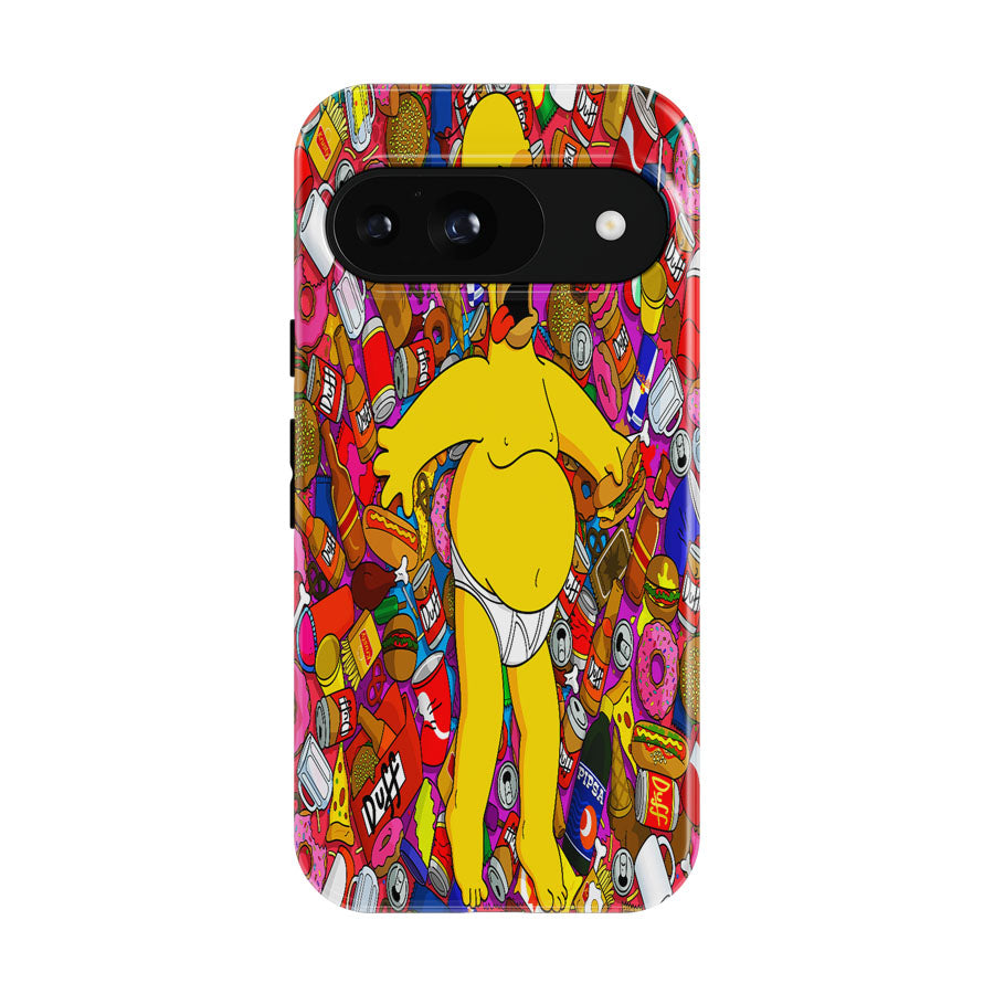 Homer Faint Simpson Cartoon Google Pixel 9 | 10 Pro Case