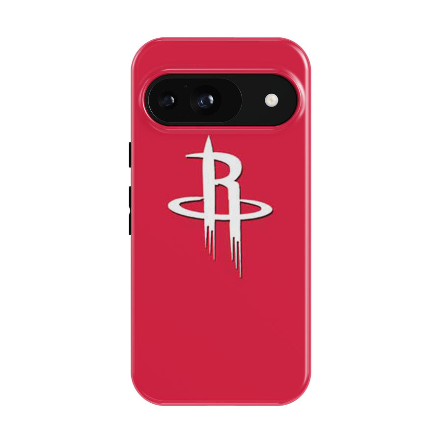 Houston Rockets Logo Over Red Google Pixel 9 | 10 Pro Case