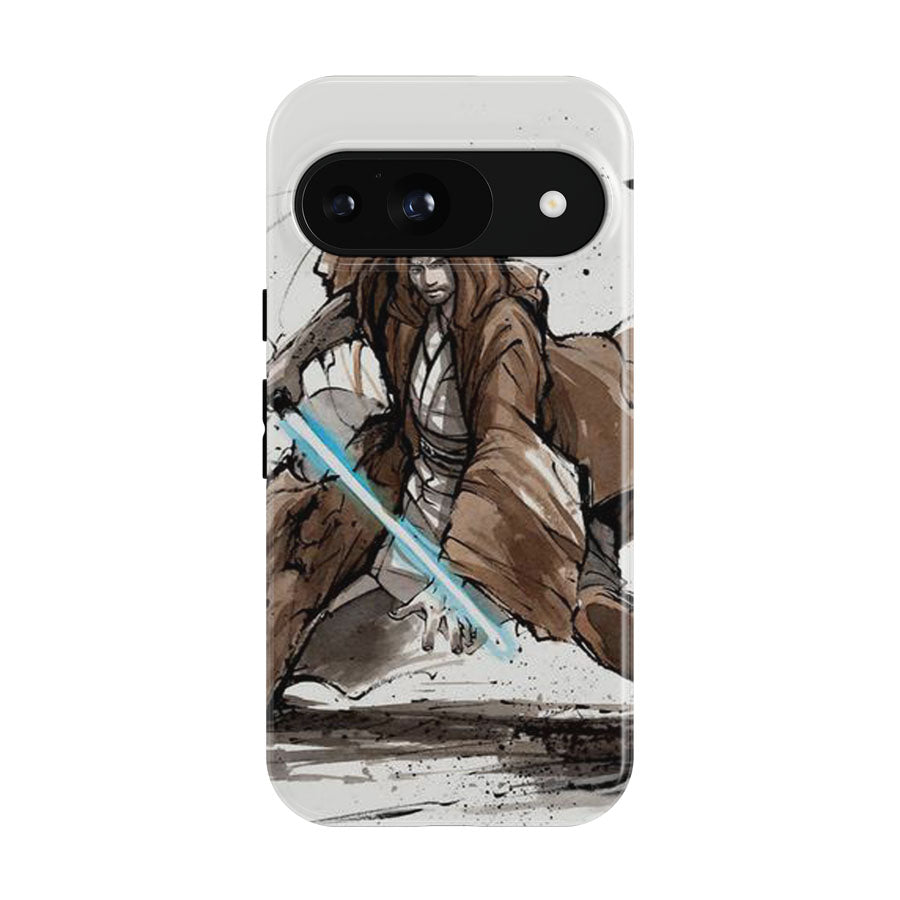 Jedi Knight From Star Wars With Calligraphy Google Pixel 9 | 10 Pro Case