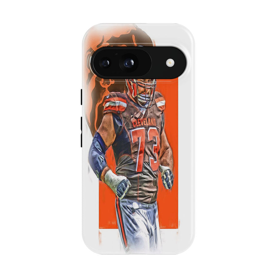 Joe Thomas Cleveland Browns Oil Art Google Pixel 9 | 10 Pro Case