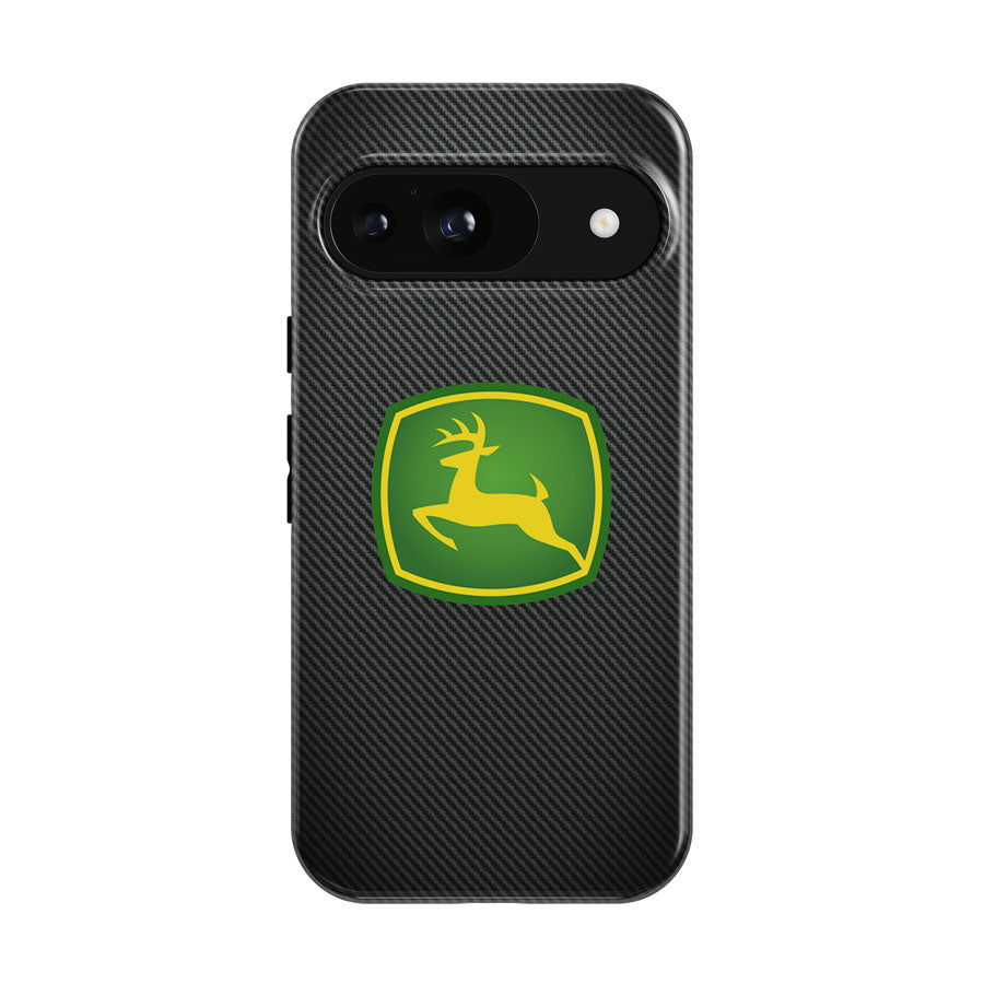 John Deere Logo Carbon Fiber Google Pixel 9 | 10 Pro Case