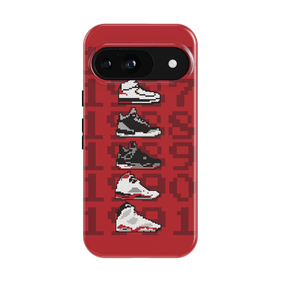 Jordan Sneaker Collection 8 Bit Style Google Pixel 9 | 10 Pro Case