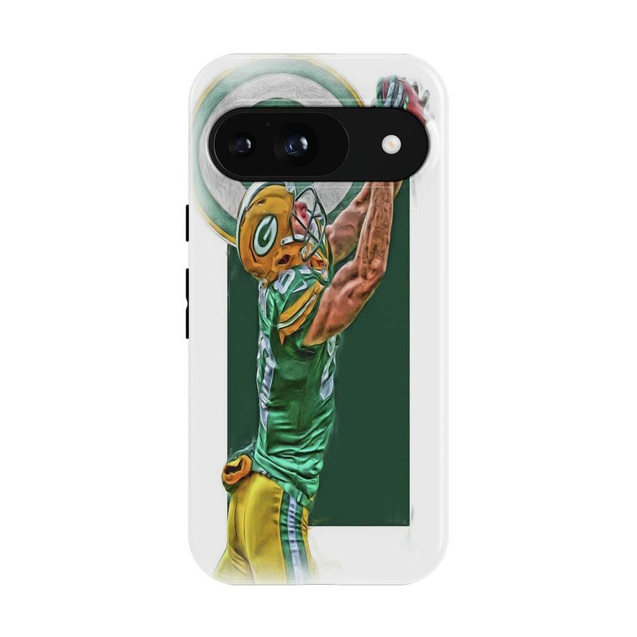 Jordy Nelson Green Bay Packers Oil Art Google Pixel 9 | 10 Pro Case