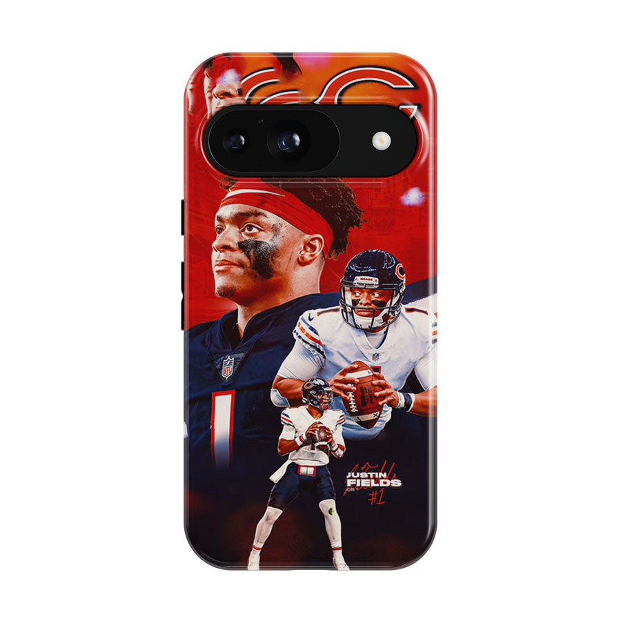 Justin Fields Chicago Bears Google Pixel 9 | 10 Pro Case
