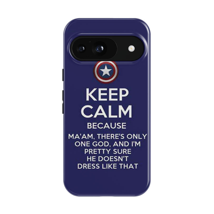 Keep Calm Captain America Google Pixel 9 | 10 Pro Case