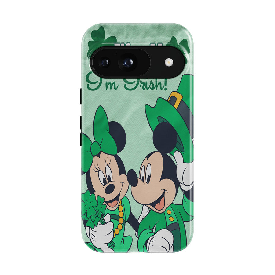 Kiss Me I'M Irish Mickey & Minnie Google Pixel 9 | 10 Pro Case