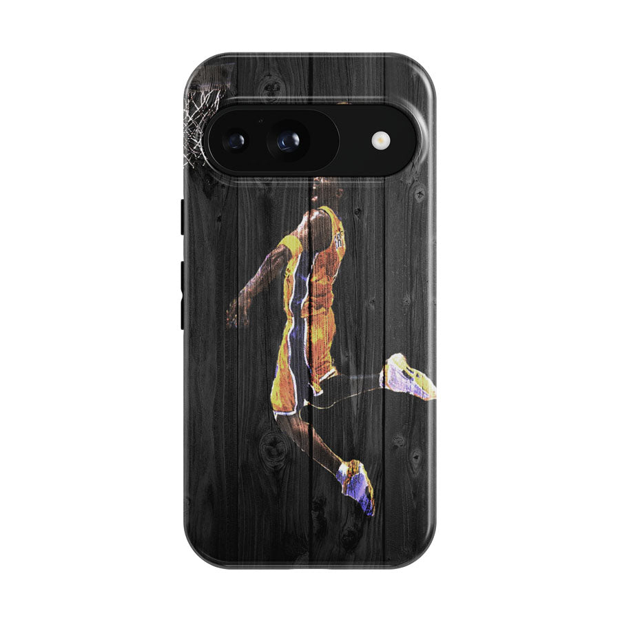 Kobe Bryant Dark Wood Google Pixel 9 | 10 Pro Case