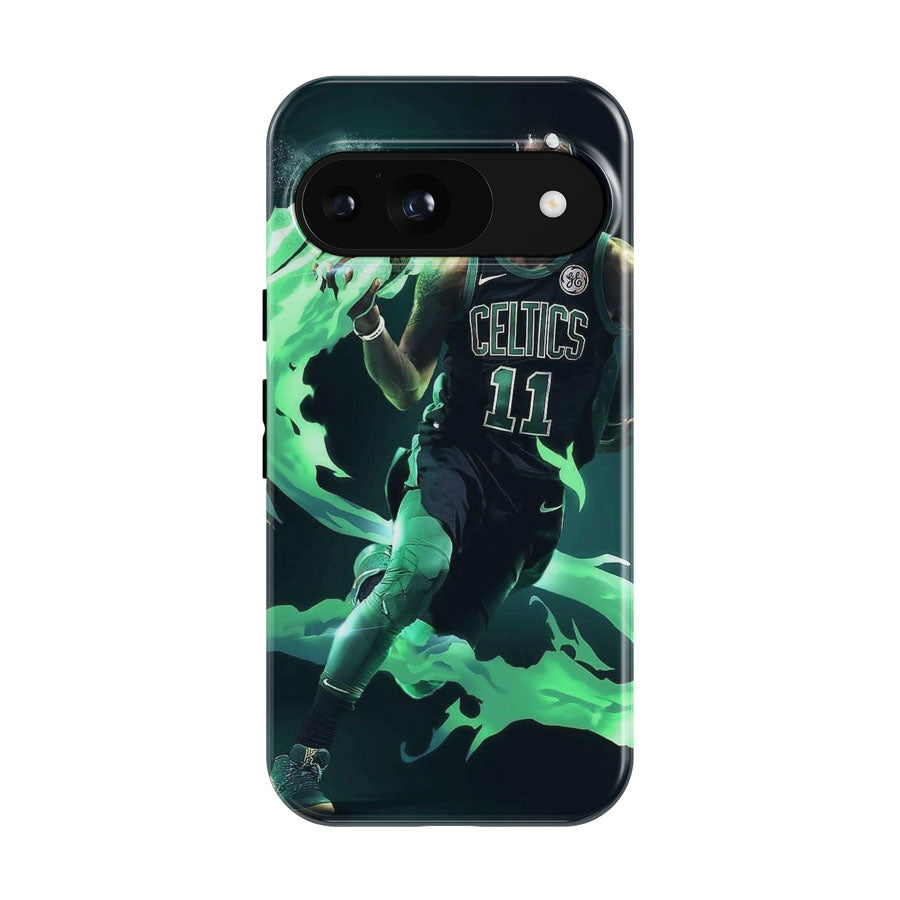 Kyrie Irving Green Flame Nba Google Pixel 9 | 10 Pro Case