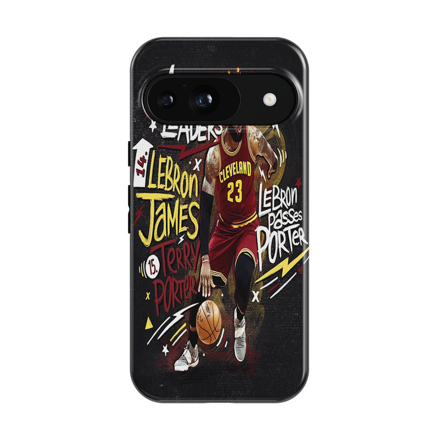 Lebron James Doodle Nba Legend Google Pixel 9 | 10 Pro Case