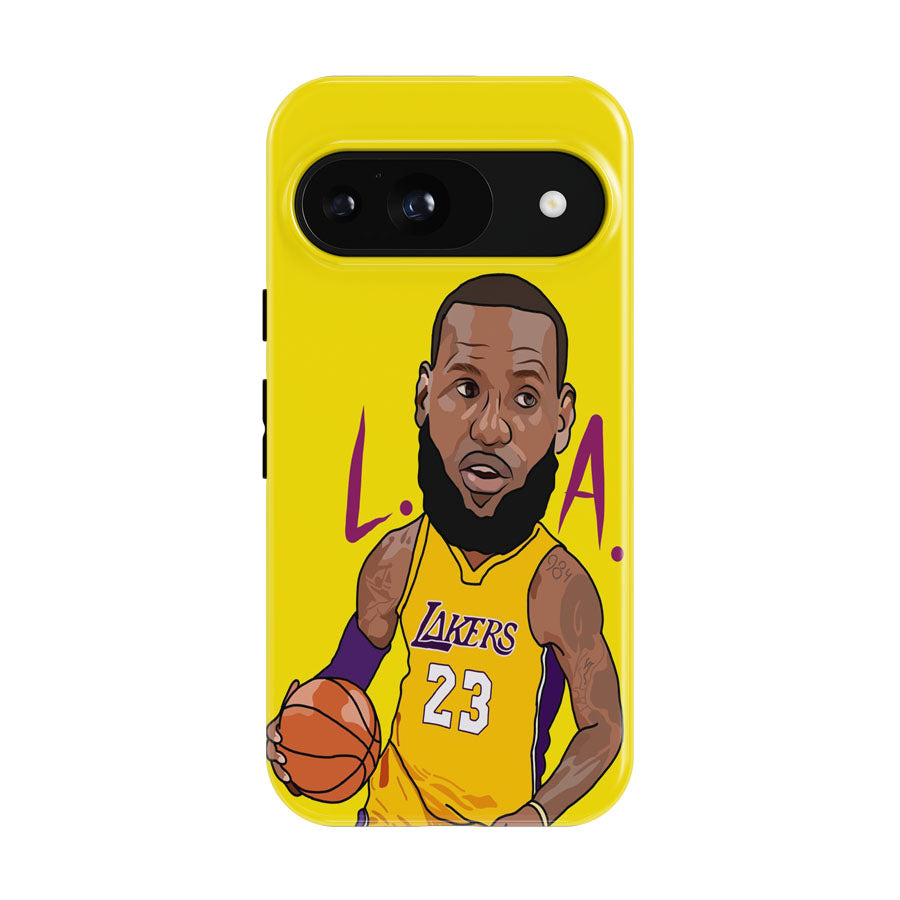 Lebron James Lakers Chibi Google Pixel 9 | 10 Pro Case