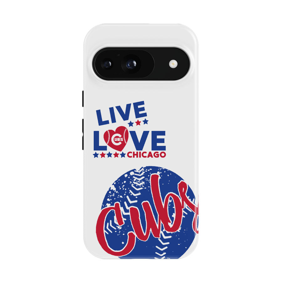 Live Love Chicago Cubs Google Pixel 9 | 10 Pro Case
