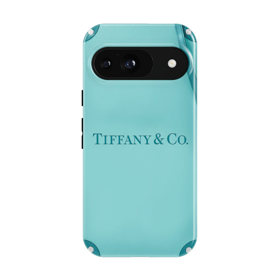 London Blue Square Trunk Bag Tiffany And Co Google Pixel 9 | 10 Pro Case