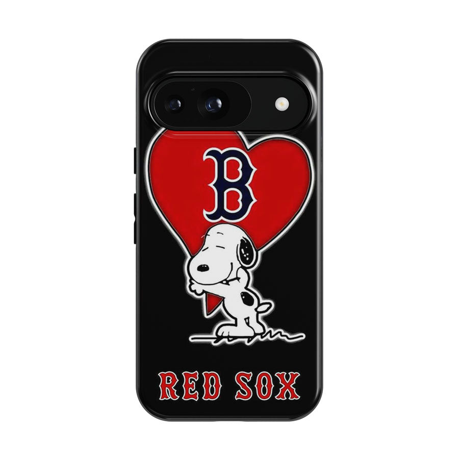 Love Boston Red Sox Snoopy Google Pixel 9 | 10 Pro Case