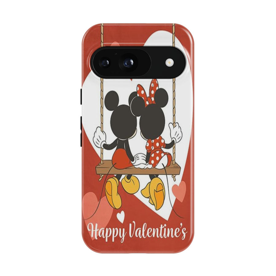 Love Is In Swing Mickey Mouse And Minnie Mouse Google Pixel 9 | 10 Pro Case