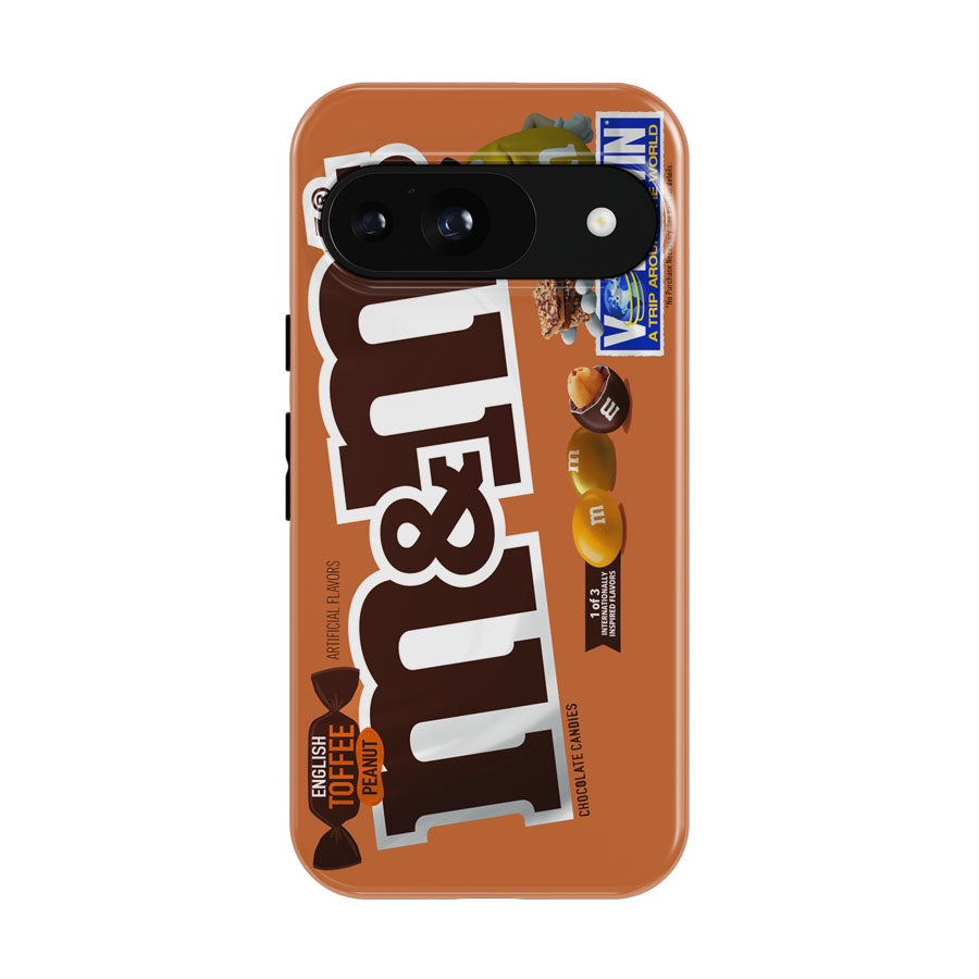 M&M'S English Toffee Peanut Chocolate Candy Flavor Google Pixel 9 | 10 Pro Case