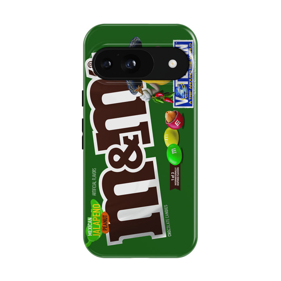 M&M'S Mexican Jalapeño Peanut Chocolate Candy Flavor Google Pixel 9 | 10 Pro Case