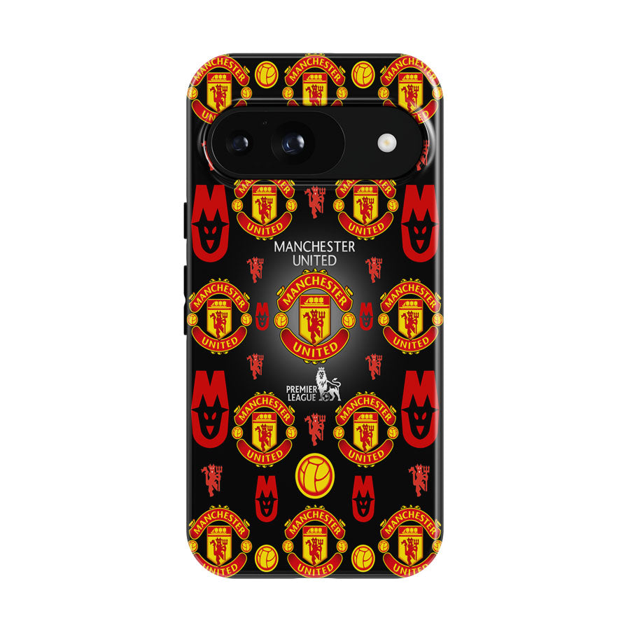 Manchester United Logo Pattern Google Pixel 9 | 10 Pro Case