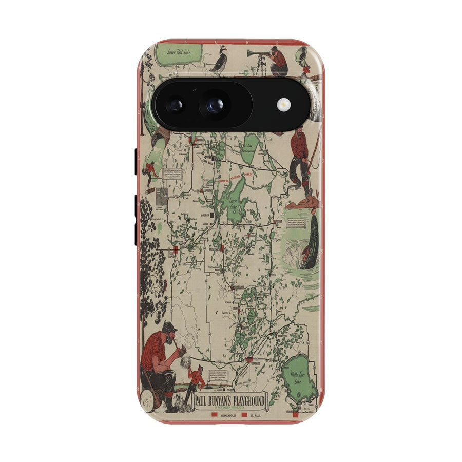 Map Of Minnesota From 1936 Google Pixel 9 | 10 Pro Case