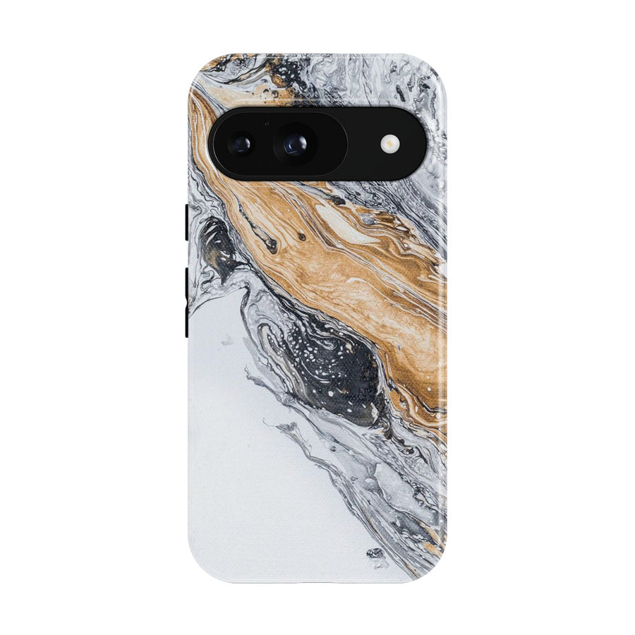 Marble White Milk Gold Liquid Google Pixel 9 | 10 Pro Case
