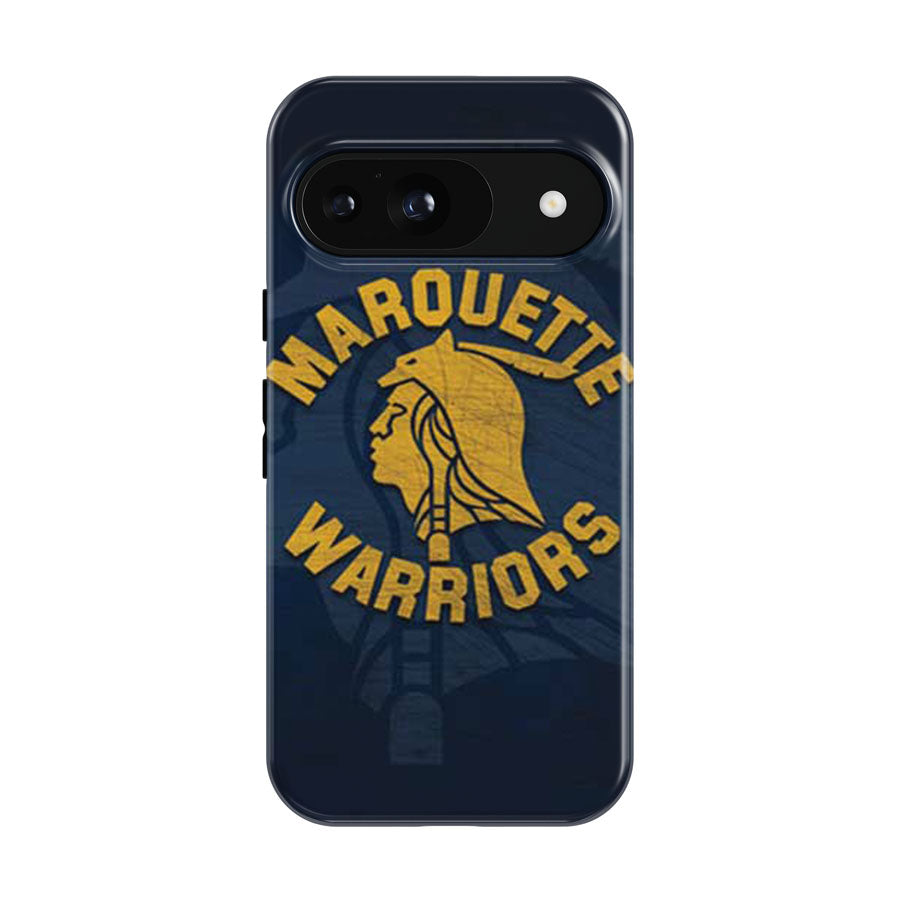 Marquette Warriors Logo Scratch Google Pixel 9 | 10 Pro Case