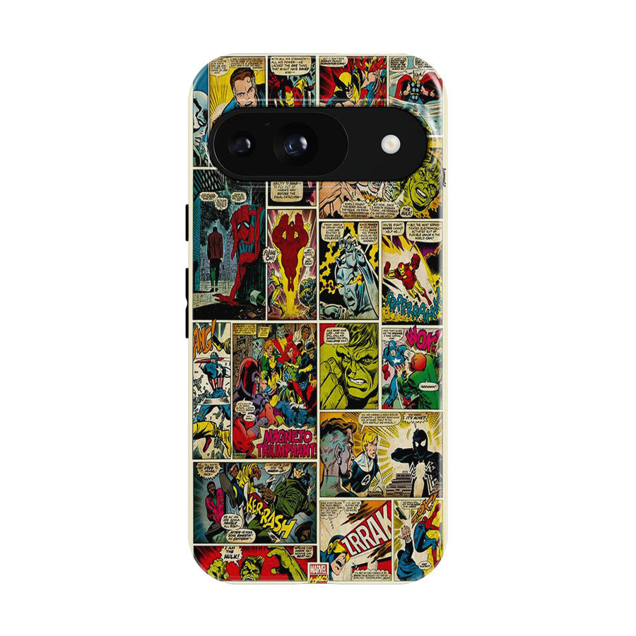 Marvel Comic Book Pages Google Pixel 9 | 10 Pro Case