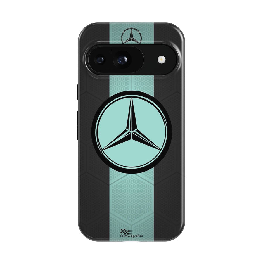 Mercedes Benz Blue And Black Wallpaper Google Pixel 9 | 10 Pro Case