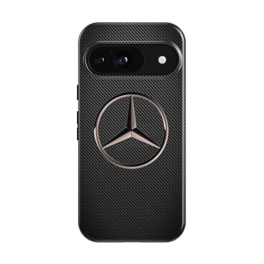 Mercedes Benz Logo Carbon Fiber Google Pixel 9 | 10 Pro Case