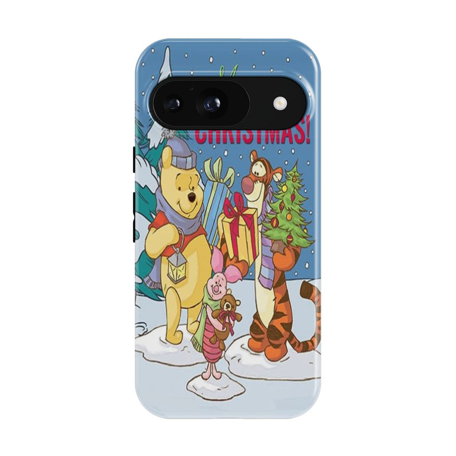 Merry Christmas Winnie The Pooh Google Pixel 9 | 10 Pro Case