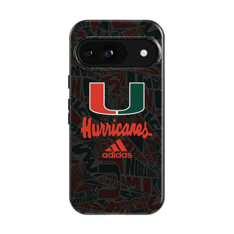 Miami Hurricanes Um Adidas Google Pixel 9 | 10 Pro Case