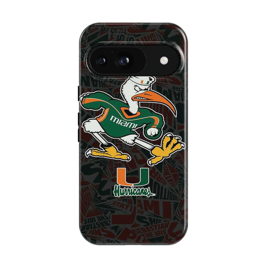 Miami Hurricanes Um Football Google Pixel 9 | 10 Pro Case