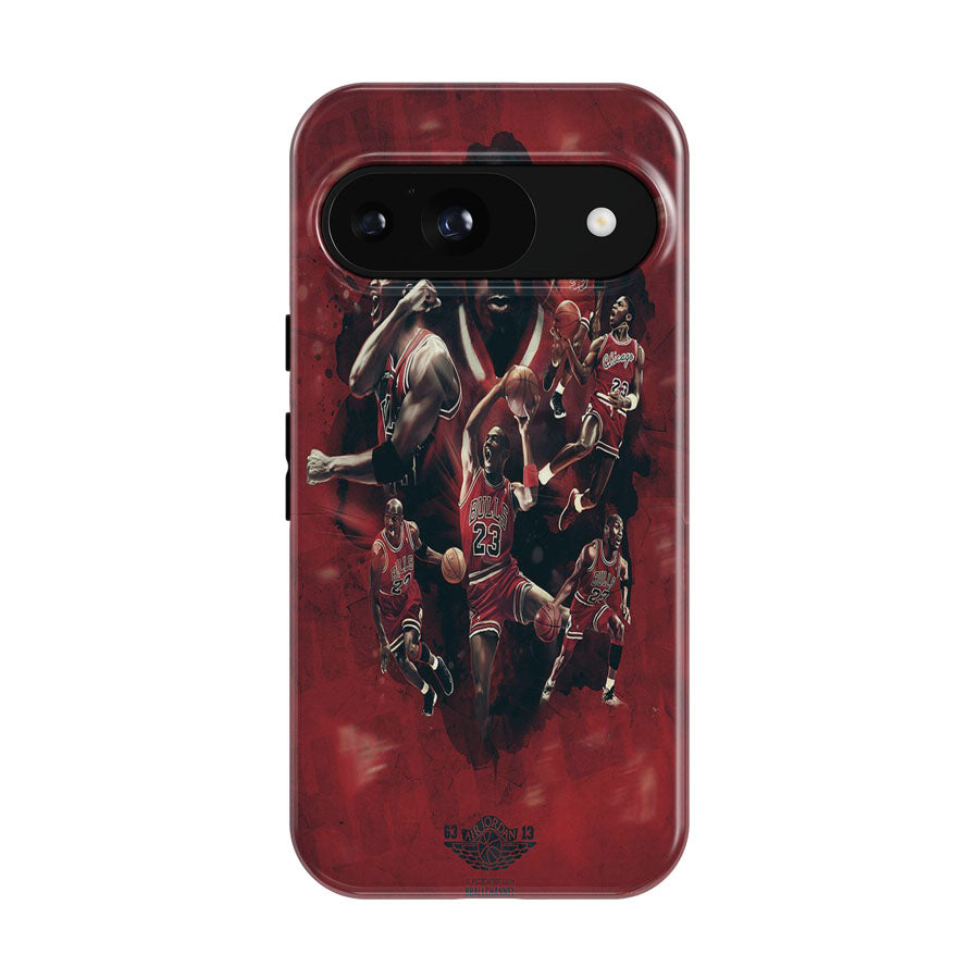 Michael Jordan 23 Red Google Pixel 9 | 10 Pro Case