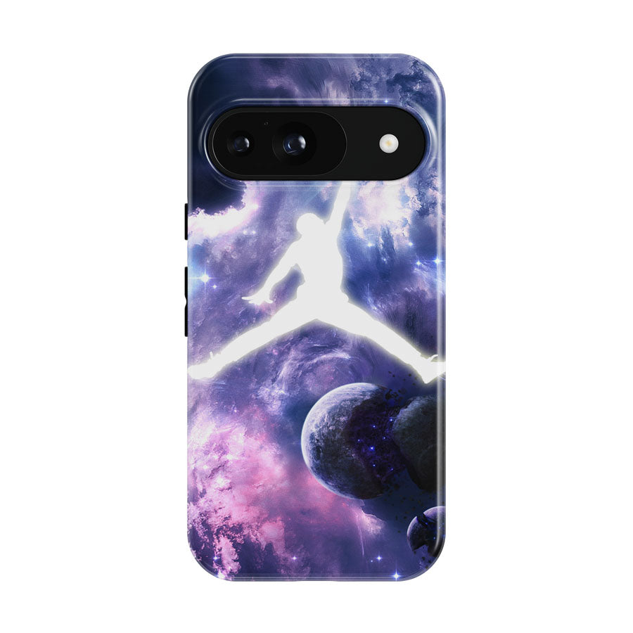 Michael Jordan In Galaxy Nebula Google Pixel 9 | 10 Pro Case