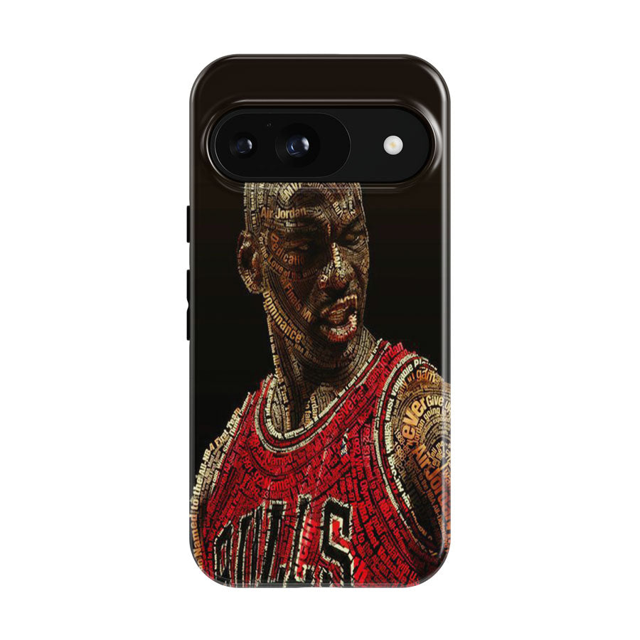 Michael Jordan Typhograpy Google Pixel 9 | 10 Pro Case