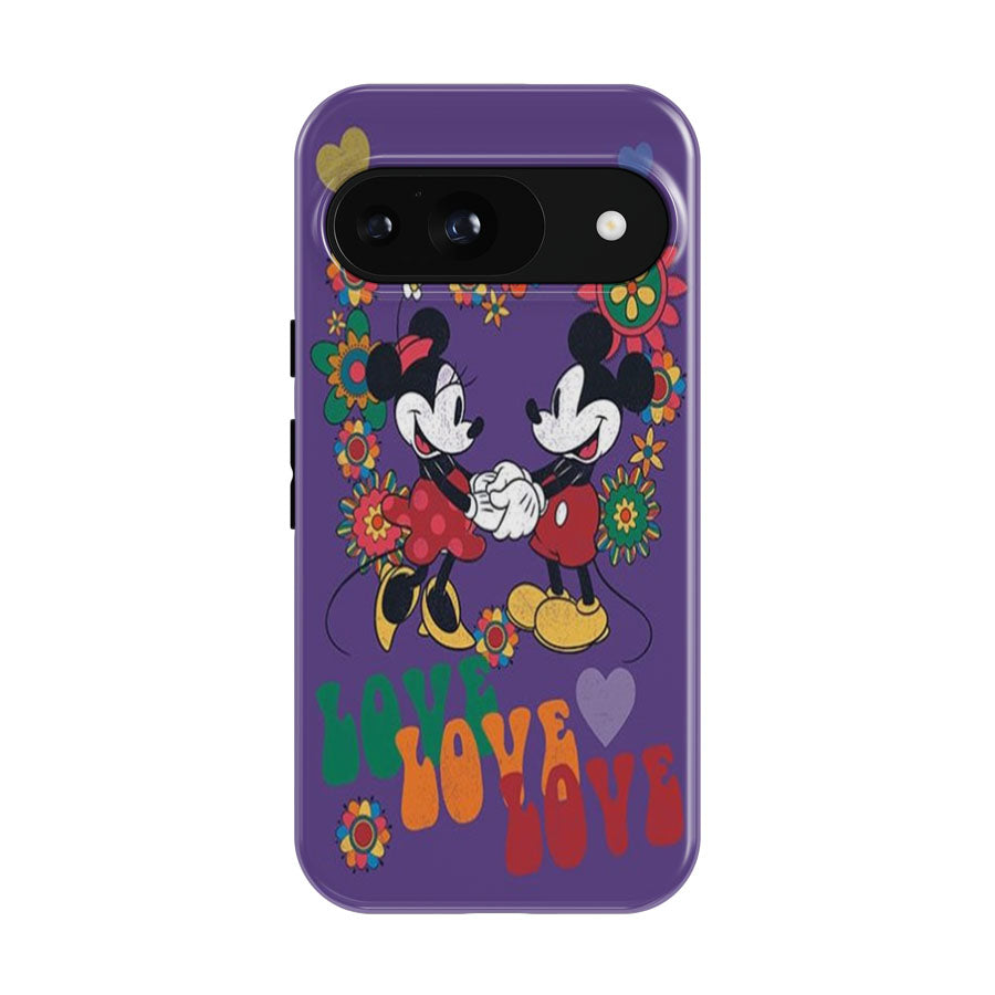 Mickey & Minnie Retro Love Google Pixel 9 | 10 Pro Case