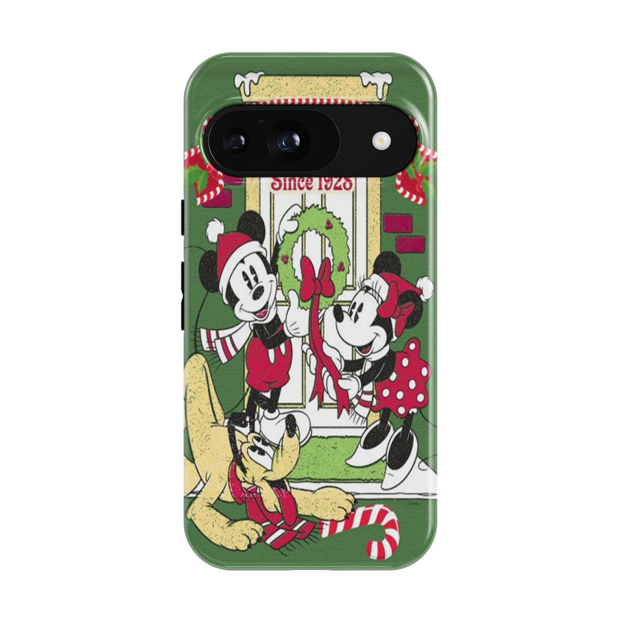 Mickey, Minnie, Pluto Holiday Magic Google Pixel 9 | 10 Pro Case