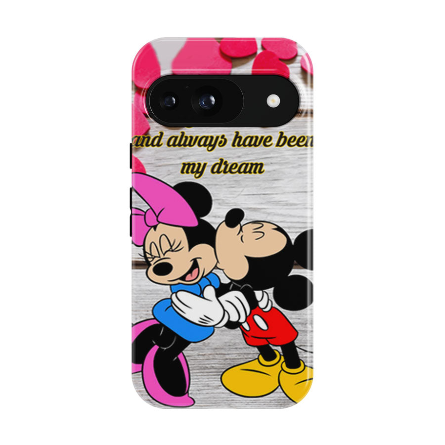 Mickey And Minnie Mouse Kissing Google Pixel 9 | 10 Pro Case