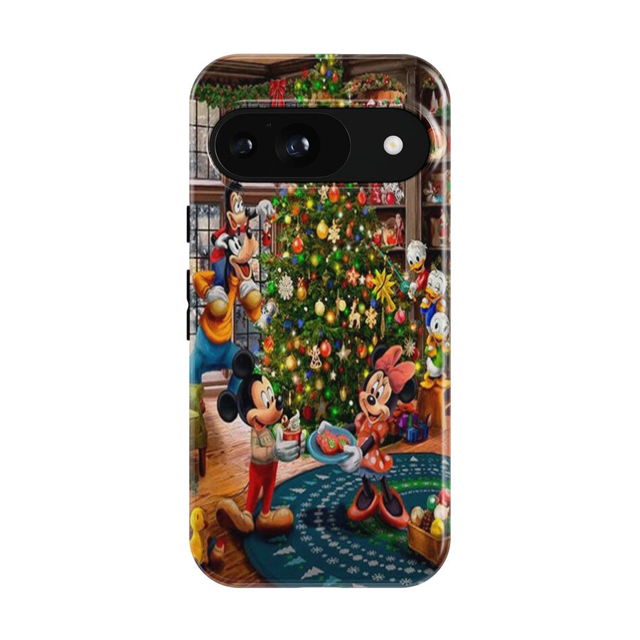 Mickey And Minnie Trimming The Tree Google Pixel 9 | 10 Pro Case
