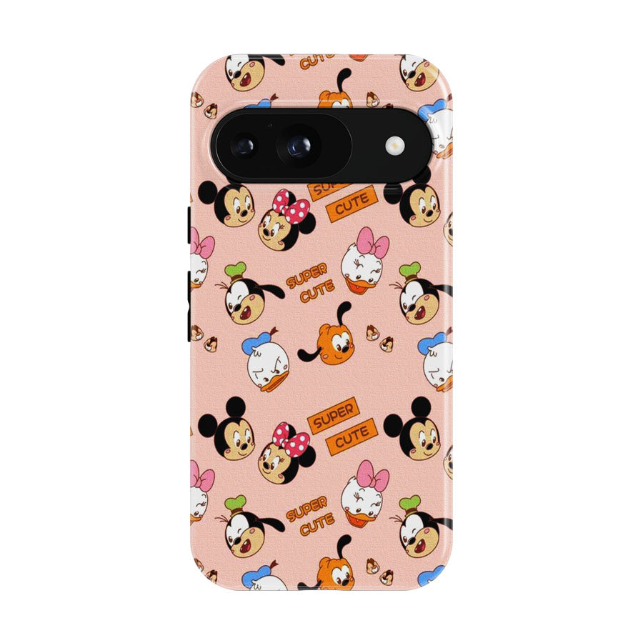 Mickey Minnie And Friends Cute Doodle Google Pixel 9 | 10 Pro Case