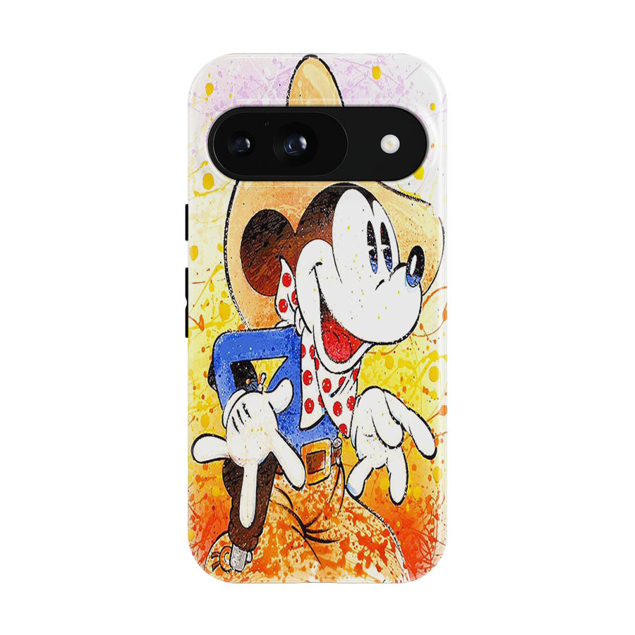 Mickey Mouse Brush Art Google Pixel 9 | 10 Pro Case