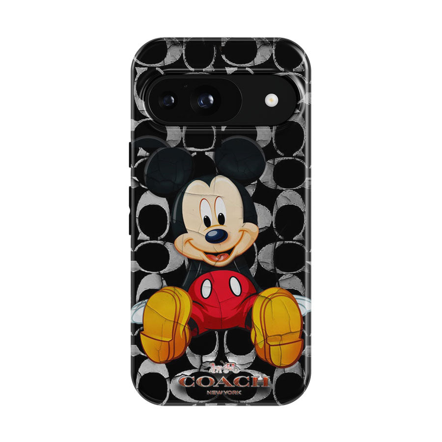 Mickey Mouse Coach Black 5 Google Pixel 9 | 10 Pro Case