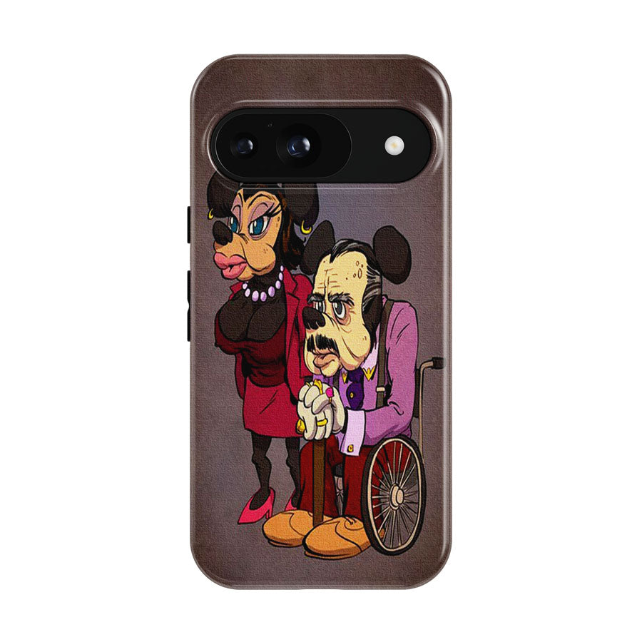 Mickey Mouse Old Age Canvas Painting Google Pixel 9 | 10 Pro Case