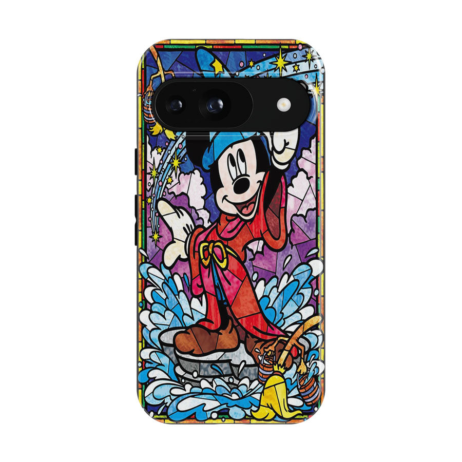 Mickey Mouse Stained Glass Google Pixel 9 | 10 Pro Case